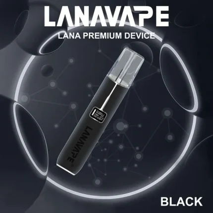 黑色｜Lana皮革電子煙主機 換彈式煙桿 兩段式調節 通配一代煙彈