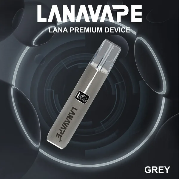 深灰色|Lanavape皮革主機 一代霧化桿 兩段式調節 通配一代煙彈
