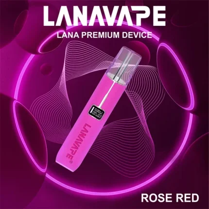 玫瑰紅｜Lana皮革機 一代換彈式煙桿 380mAh電池 通配一代霧化彈